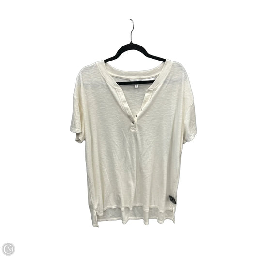 Tunic Short Sleeve By Time And Tru In Cream, Size: 3x