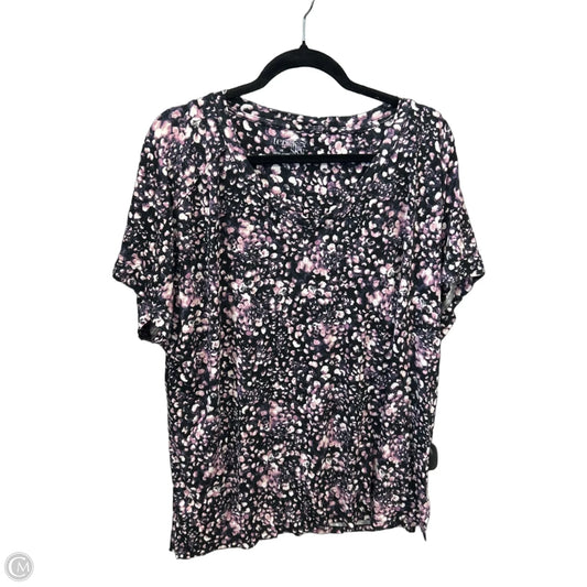 Top Short Sleeve By Terra & Sky In Purple, Size: 2x
