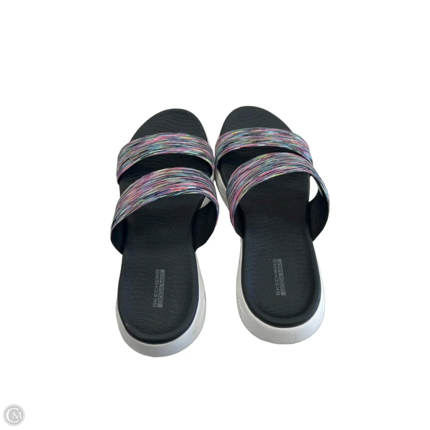 Sandals Flats By Skechers In Black, Size: 10