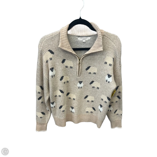 Sweater By Loft In Tan, Size: M