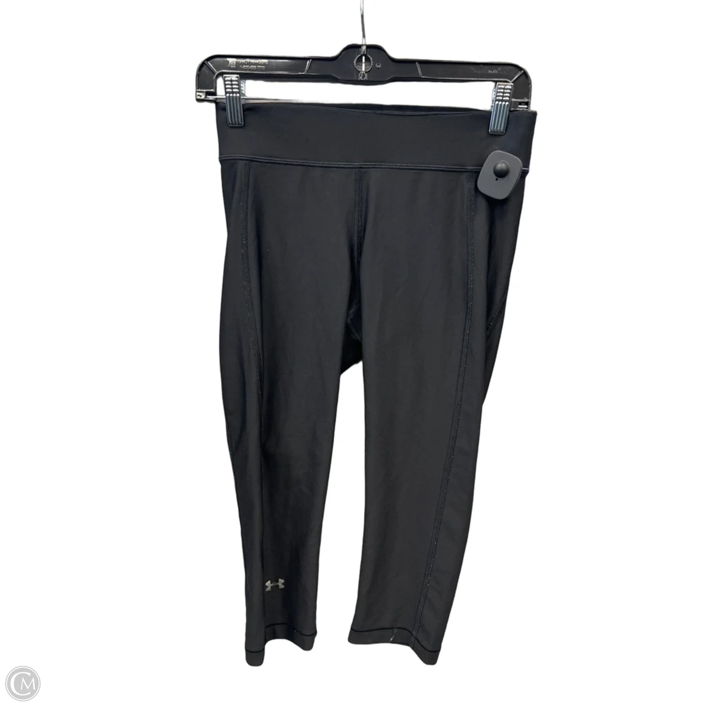 Athletic Leggings Capris By Under Armour In Black, Size: M