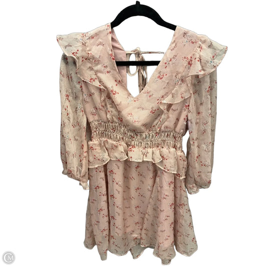 Dress Casual Midi By Clothes Mentor In Pink, Size: L