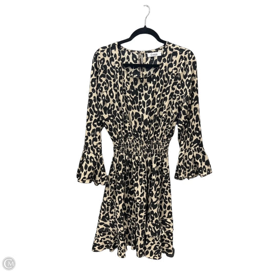 Dress Casual Midi By Clothes Mentor In Animal Print, Size: L