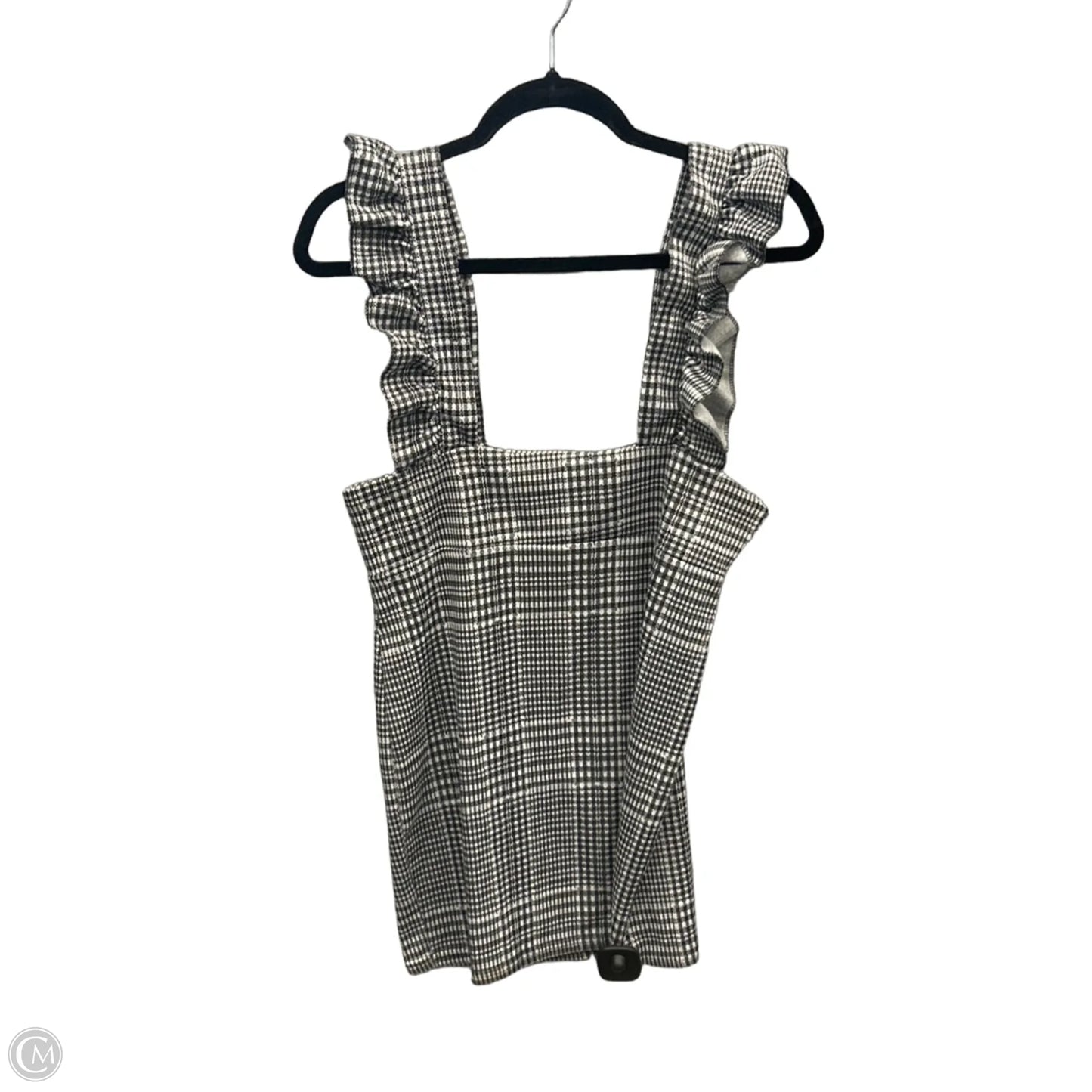Tunic Sleeveless By Boohoo Boutique In Plaid Pattern, Size: M