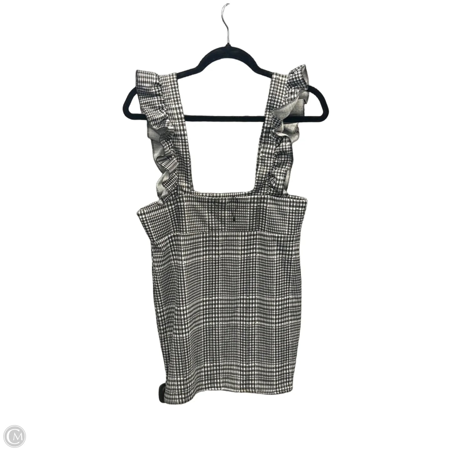 Tunic Sleeveless By Boohoo Boutique In Plaid Pattern, Size: M