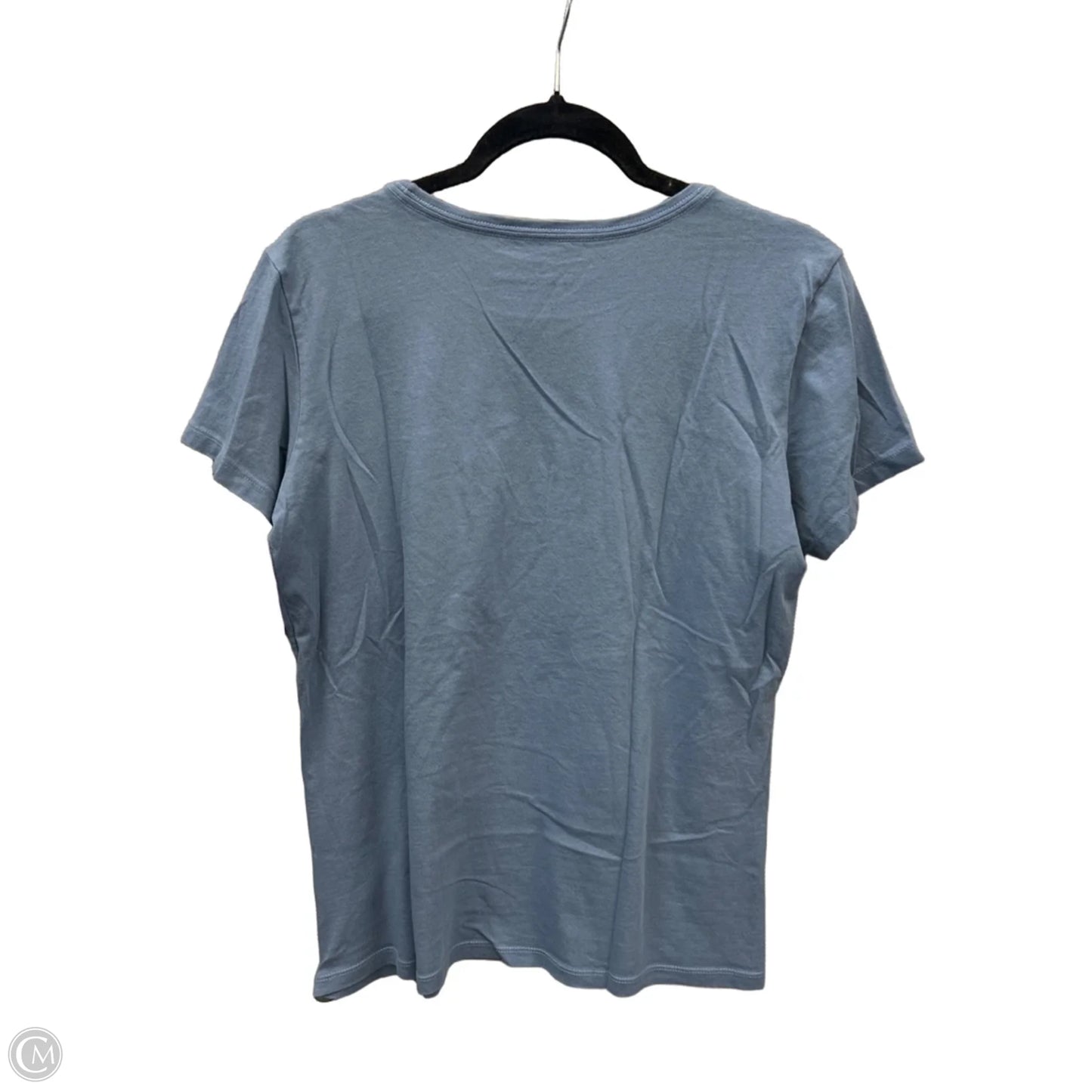 Top Short Sleeve By Life Is Good In Blue, Size: M
