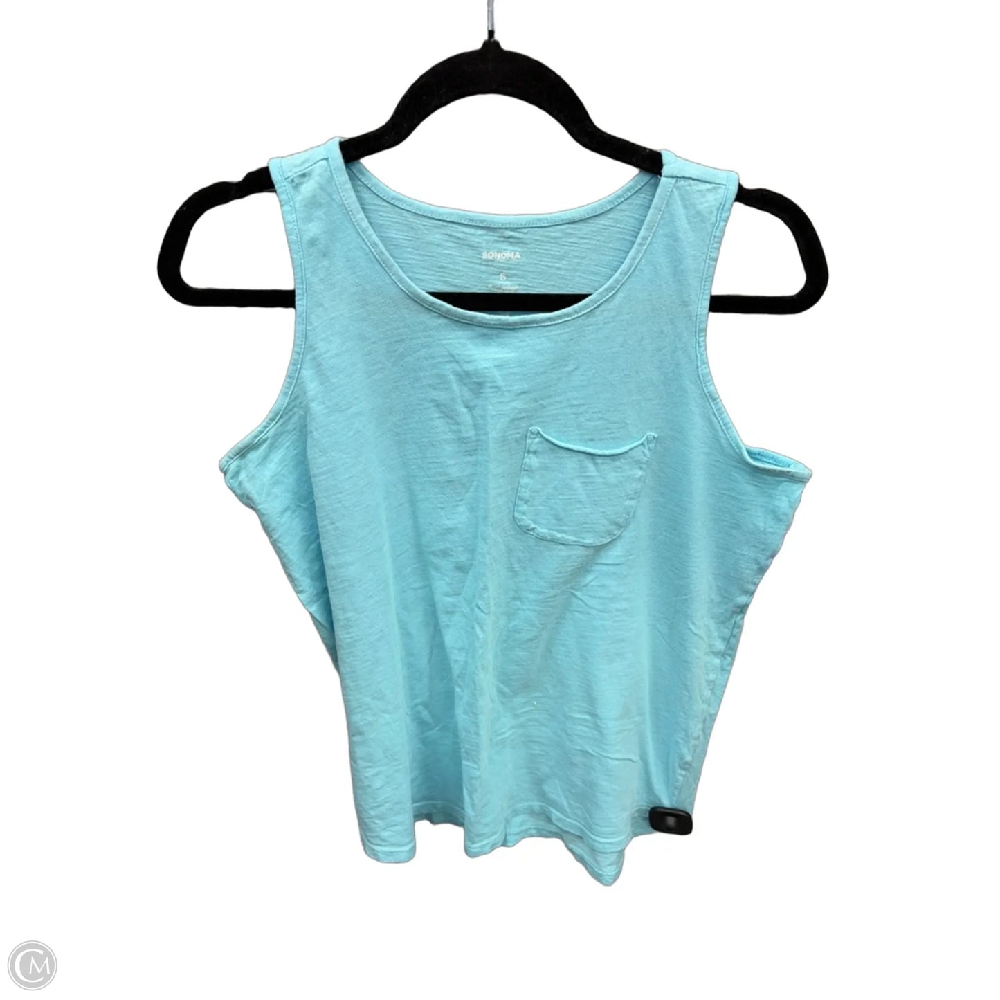 Top Sleeveless By Sonoma In Blue, Size: S