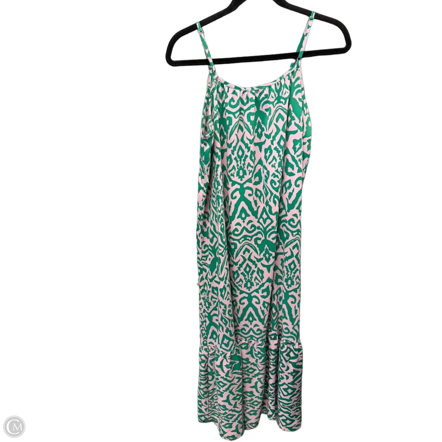 Dress Casual Maxi By Clothes Mentor In Green & Pink, Size: S