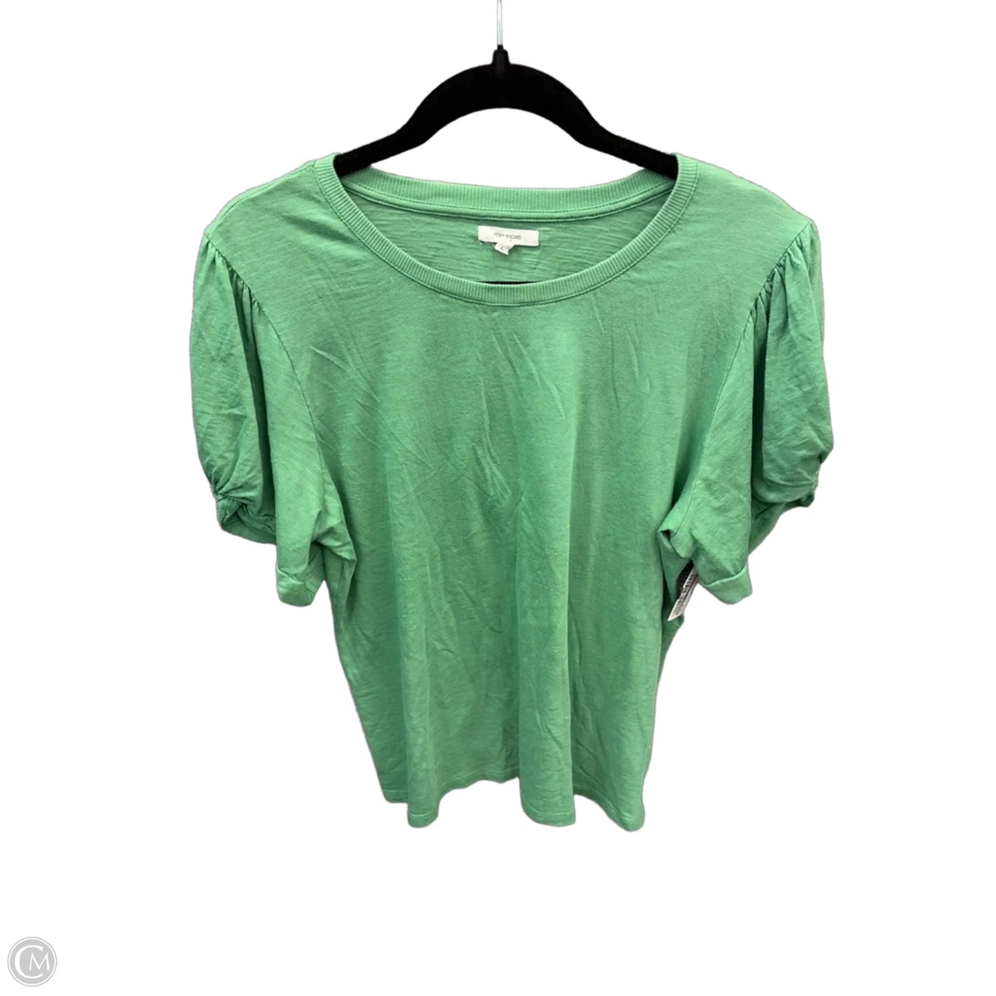 Top Short Sleeve Basic By Maurices In Green, Size: L