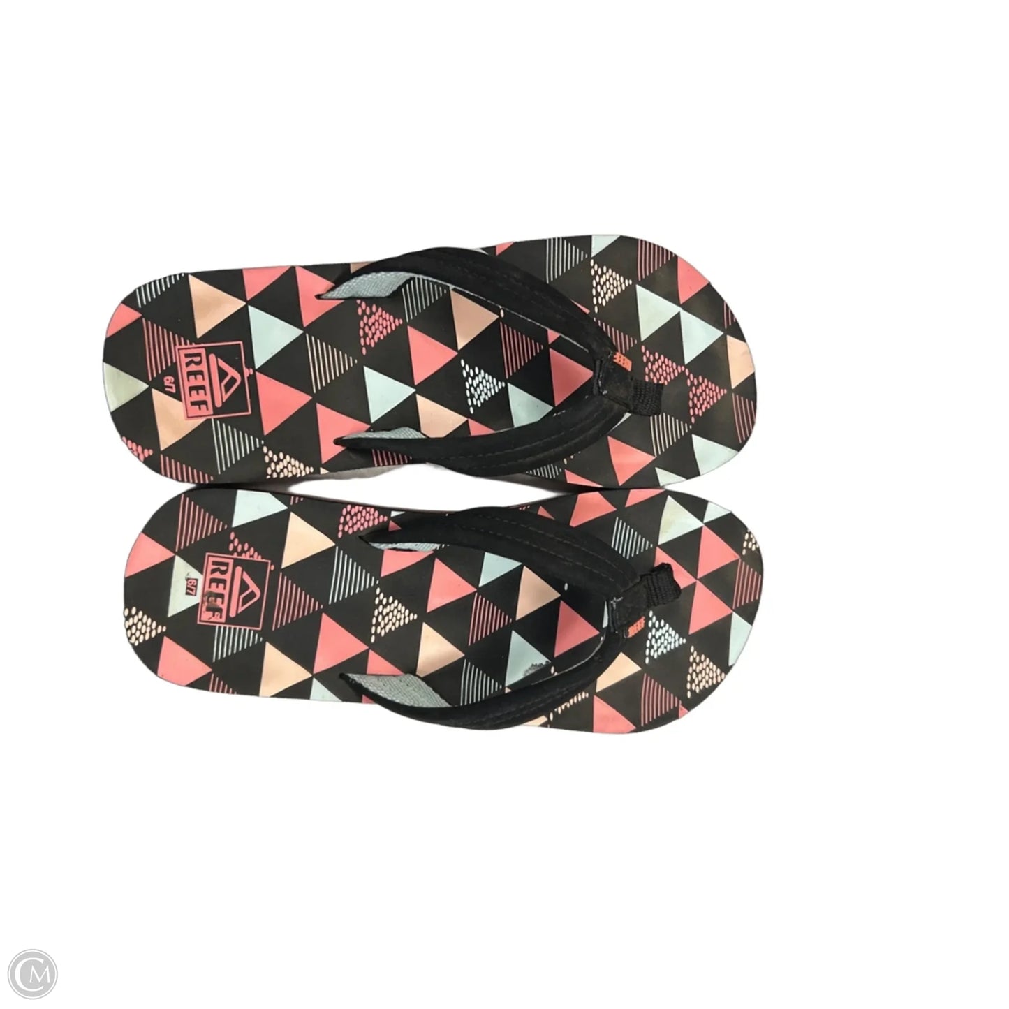 Sandals Flip Flops By Reef In Black, Size: 6.5