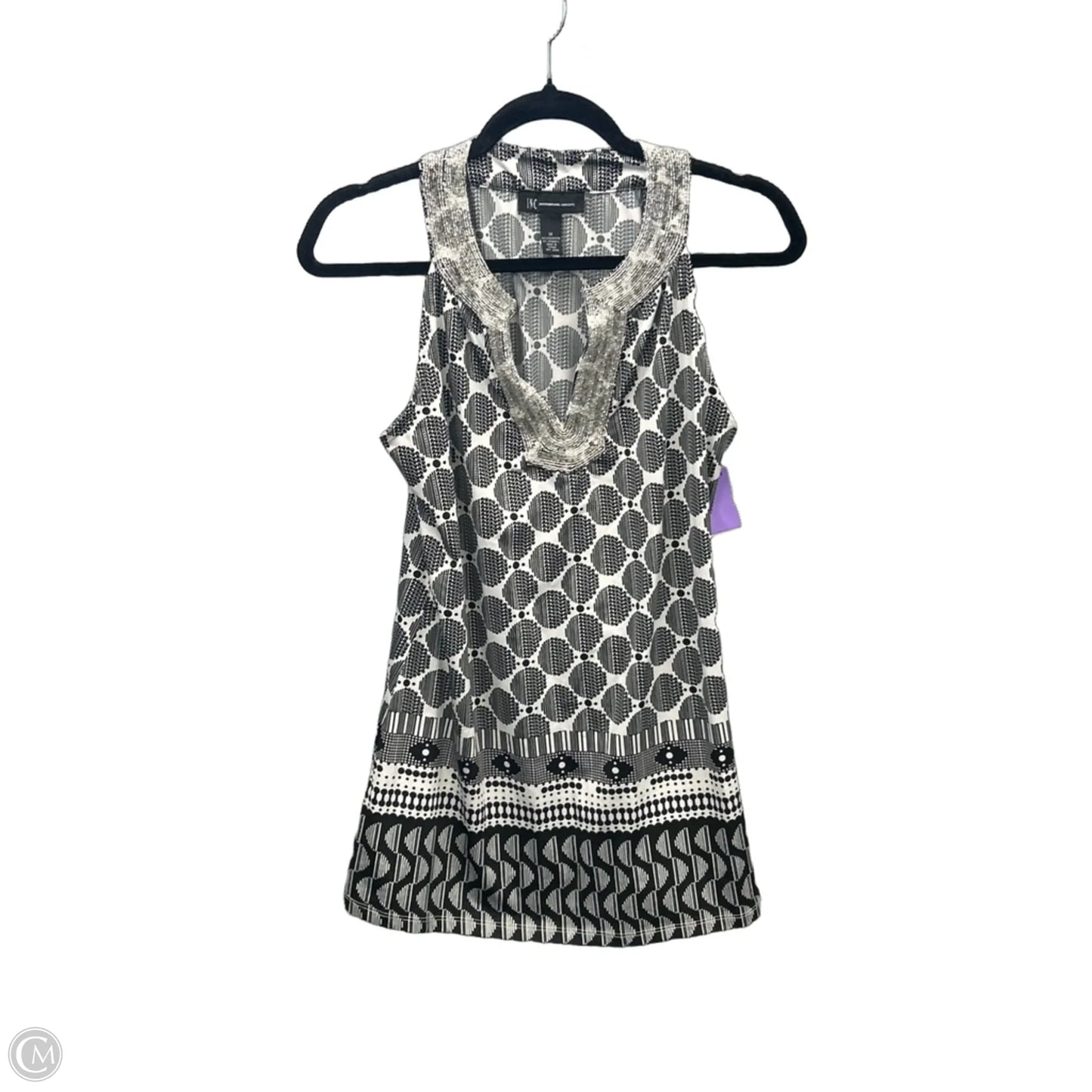 Tunic Sleeveless By Inc In Black, Size: M