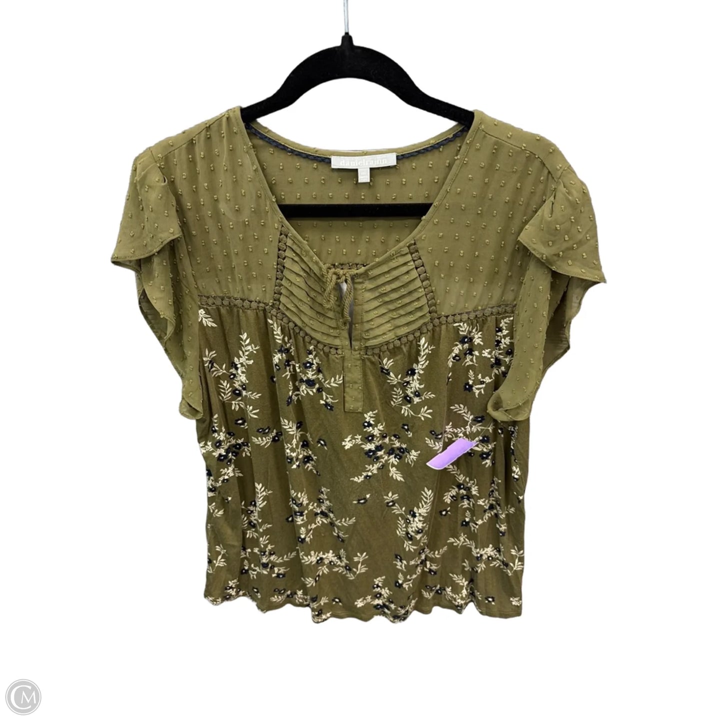 Top Short Sleeve By Daniel Rainn In Green, Size: Xxl
