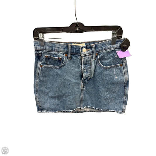 Skirt Mini & Short By Universal Thread In Blue Denim, Size: 4