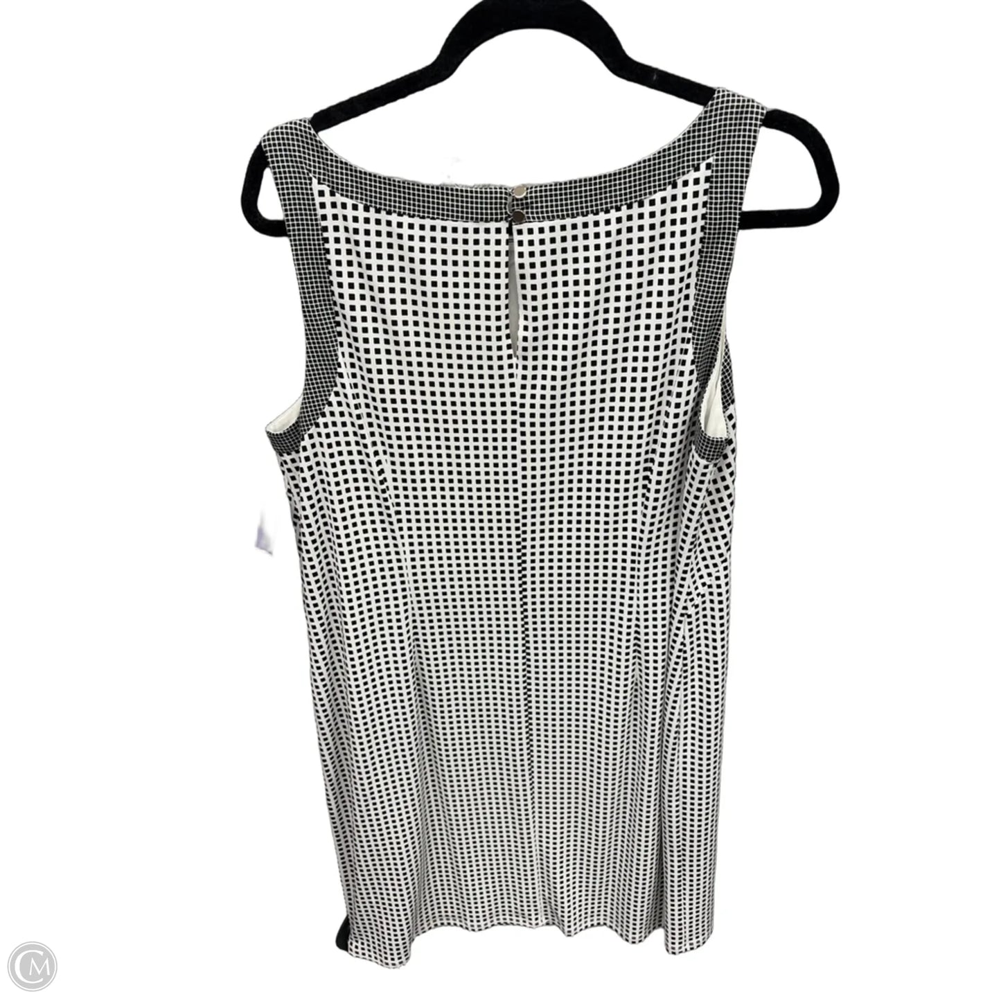 Dress Casual Midi By Ann Taylor In Black & White, Size: L