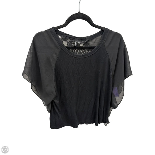 Top 3/4 Sleeve By Relativity In Black, Size: L