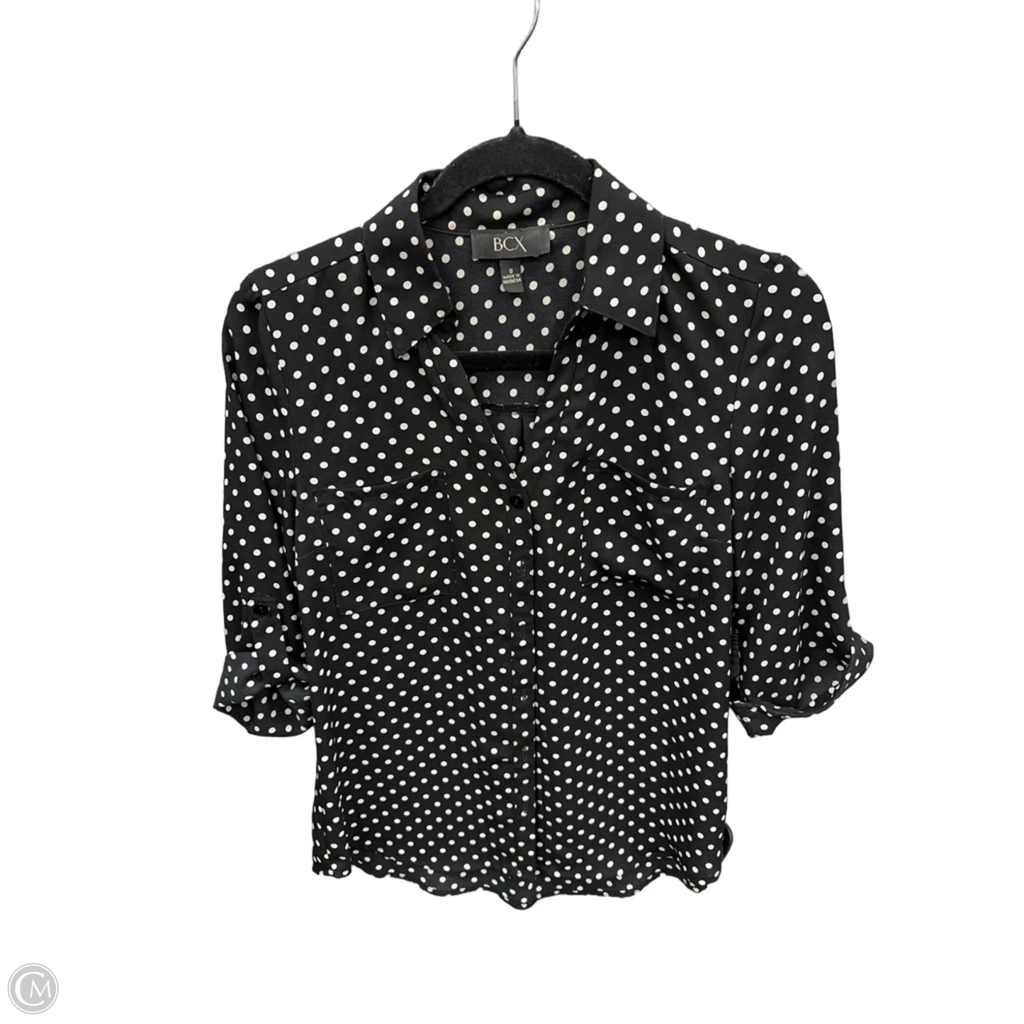 Top 3/4 Sleeve By Bcx In Black, Size: S