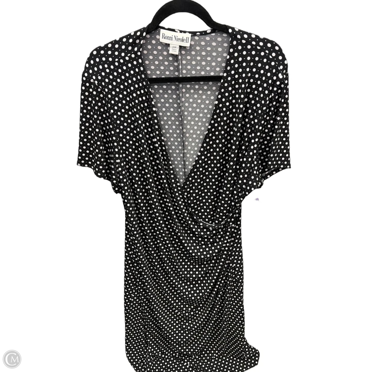 Dress Casual Midi By Ronnie Nicole In Polkadot Pattern, Size: 2x