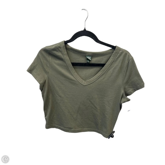 Top Short Sleeve Basic By Wild Fable In Green, Size: M