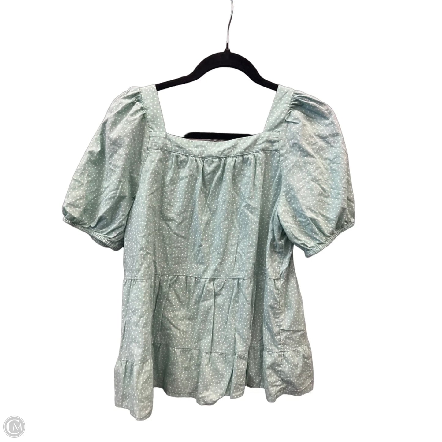 Top Short Sleeve By Loft In Green, Size: S
