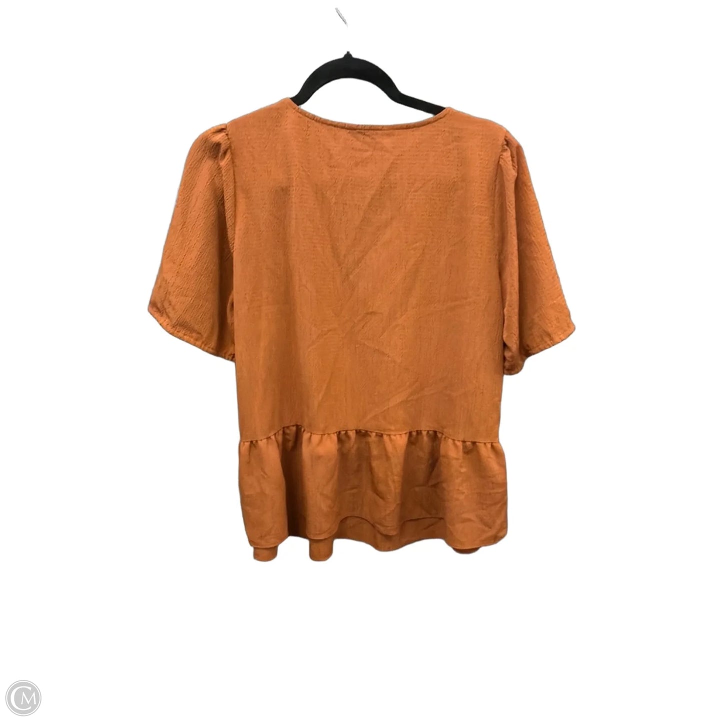 Top Short Sleeve By Nine West In Brown, Size: L