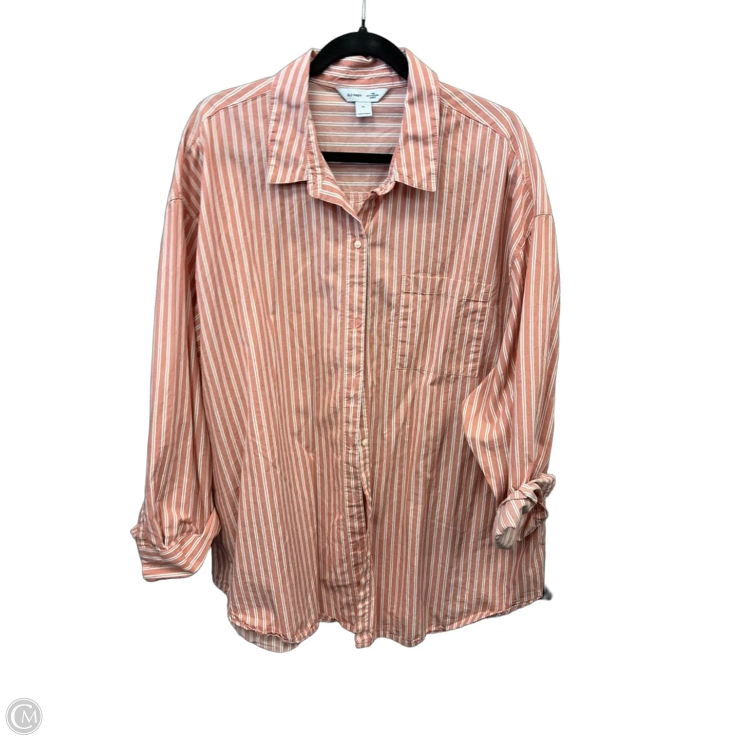 Top Long Sleeve By Old Navy In Striped Pattern, Size: Xl