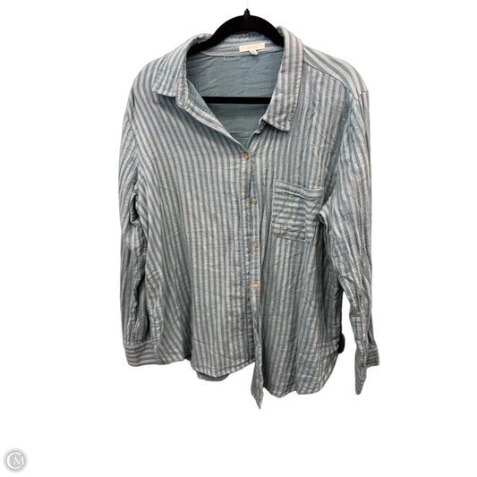 Top Long Sleeve By Maurices In Striped Pattern, Size: Xl