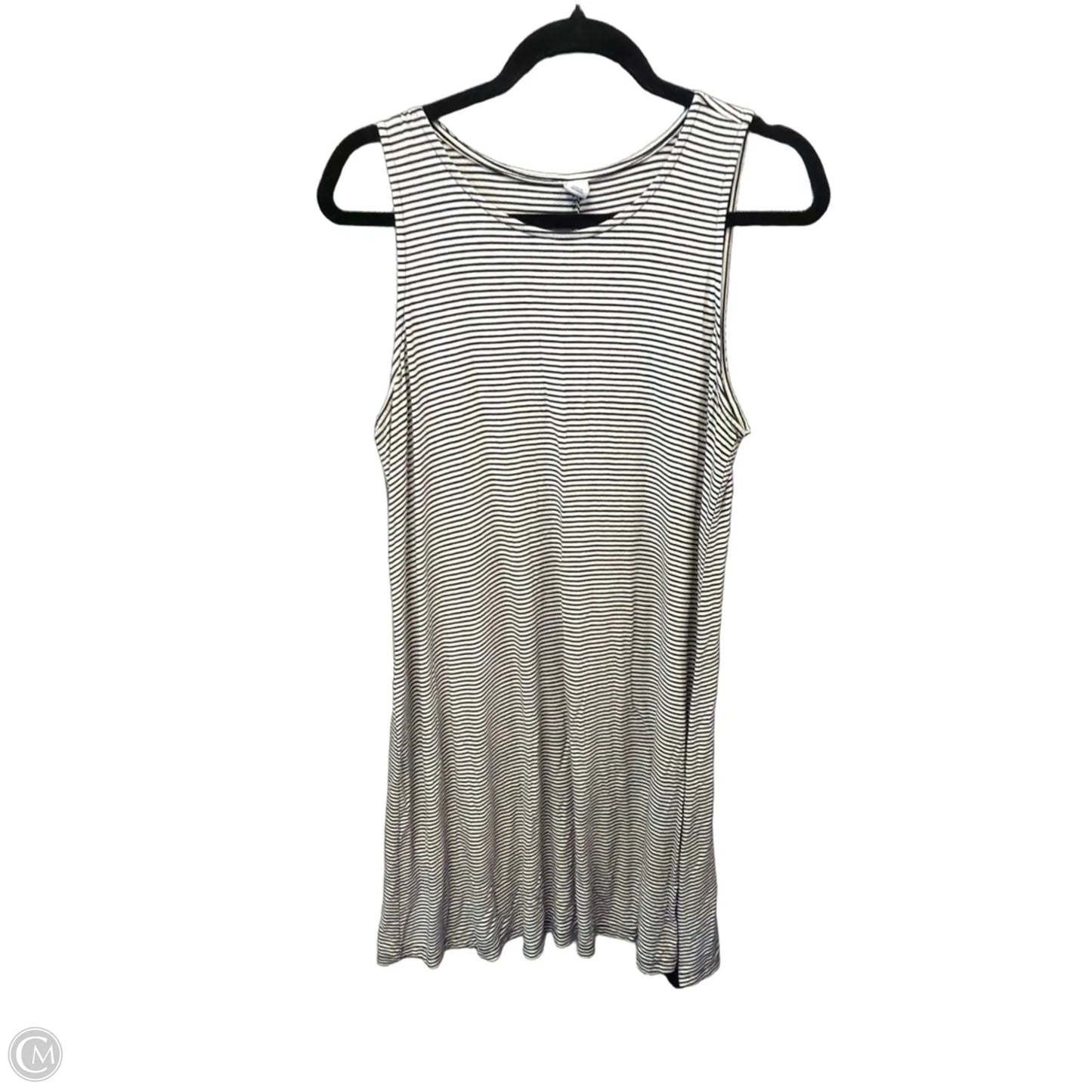 Dress Casual Midi By Old Navy In Striped Pattern, Size: L