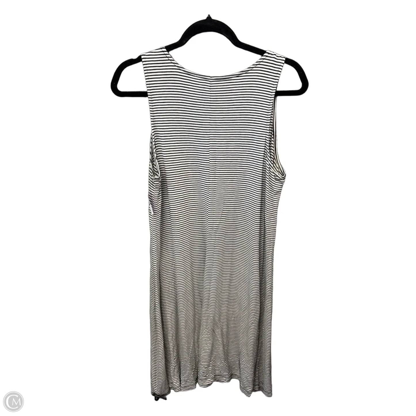 Dress Casual Midi By Old Navy In Striped Pattern, Size: L