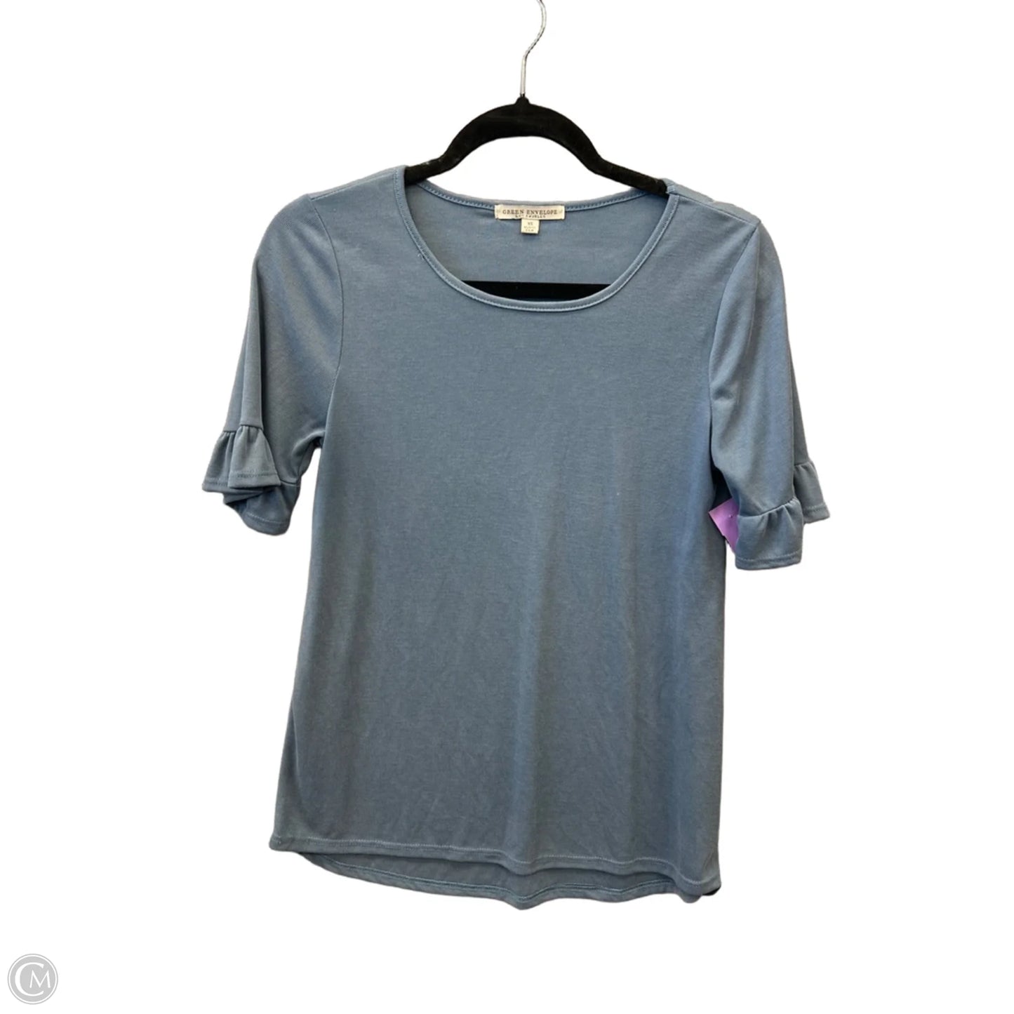 Top Short Sleeve Basic By Green Envelope In Blue, Size: Xs
