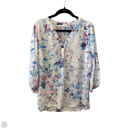 Blouse 3/4 Sleeve By Violet And Claire In White, Size: 1x