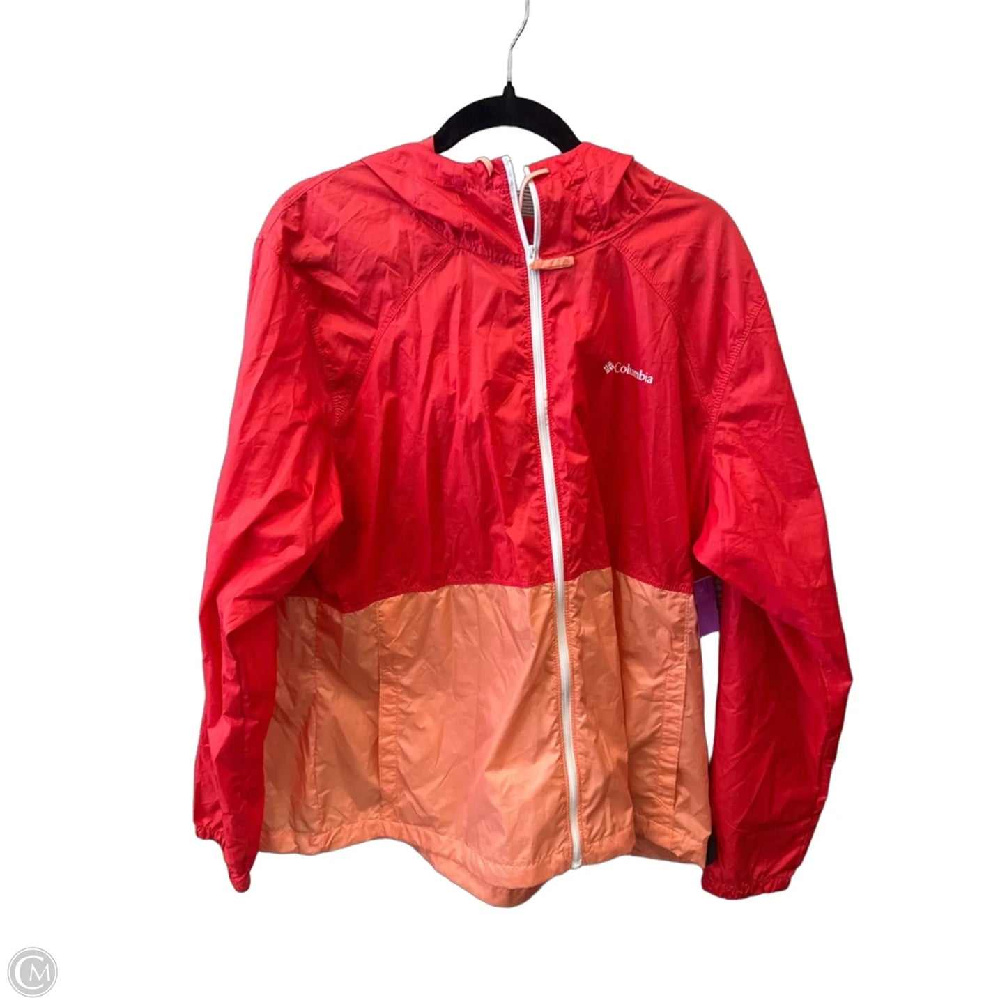 Jacket Windbreaker By Columbia In Red, Size: Xxl