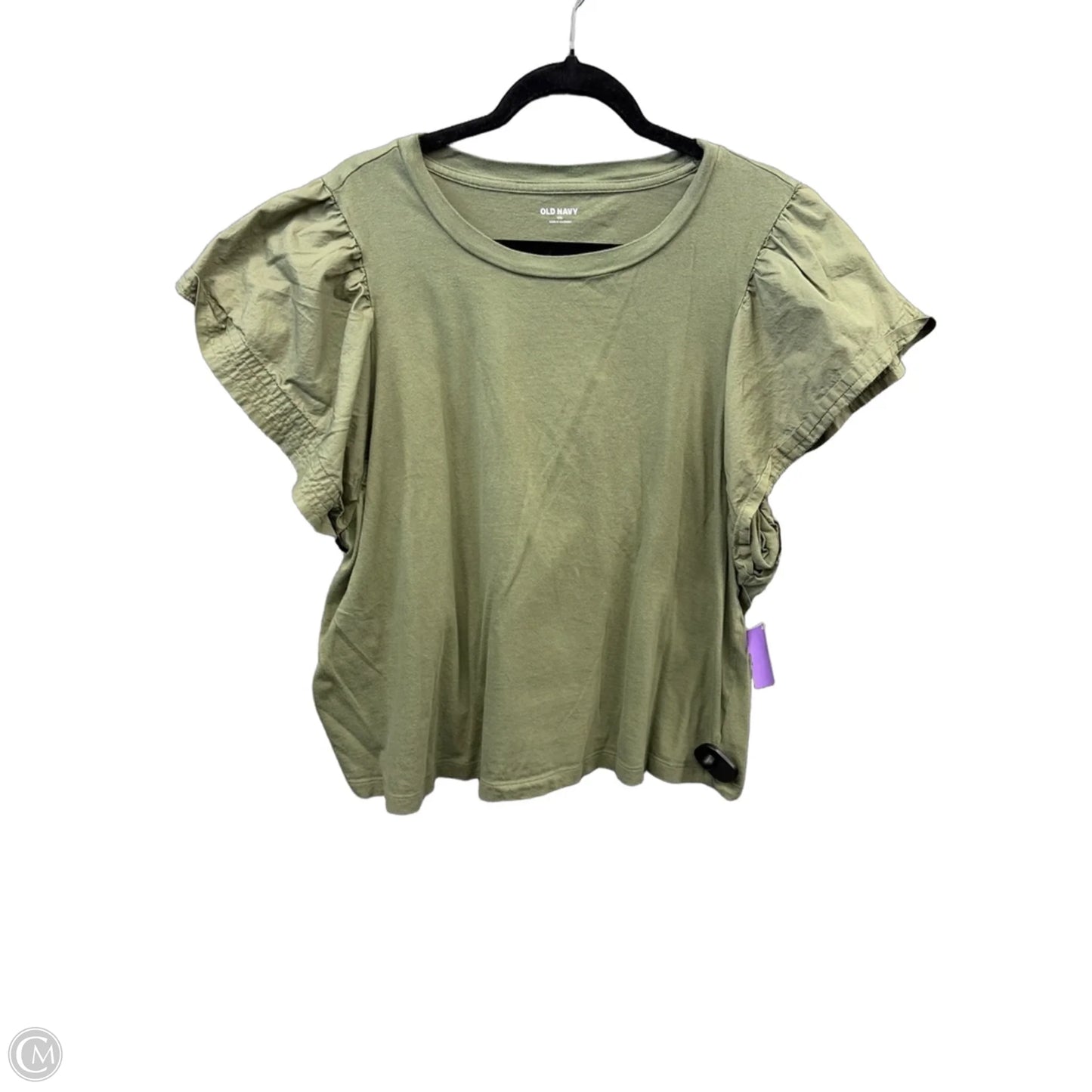 Top Short Sleeve By Old Navy In Green, Size: Xxl
