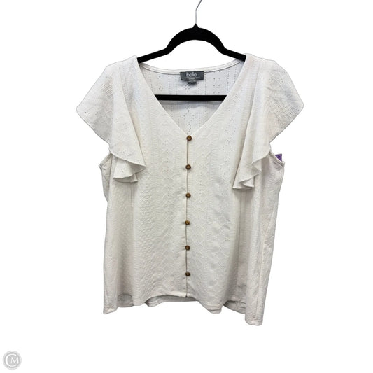 Top Short Sleeve By Belldini In White, Size: Xl