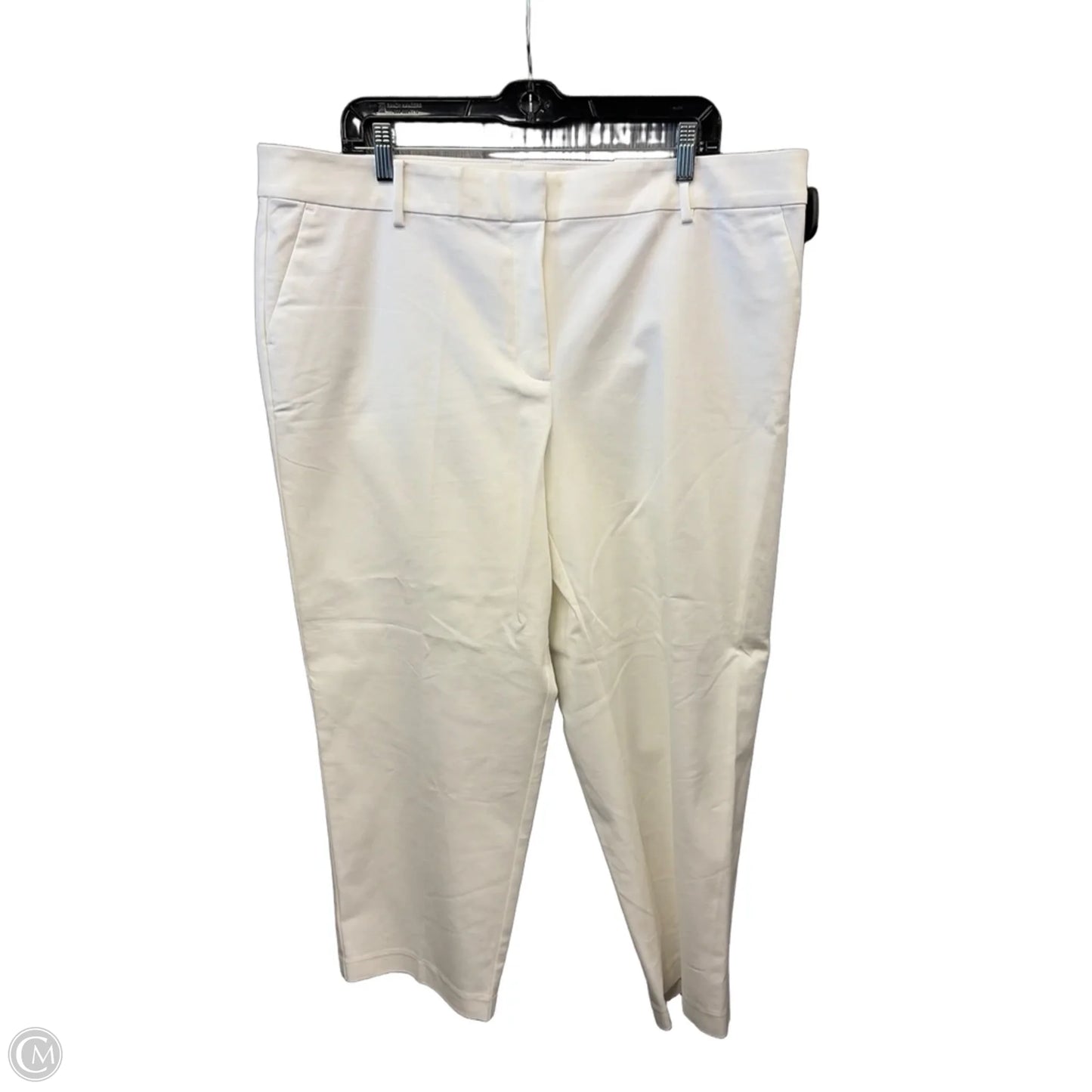 Pants Cropped By Loft In White, Size: 18
