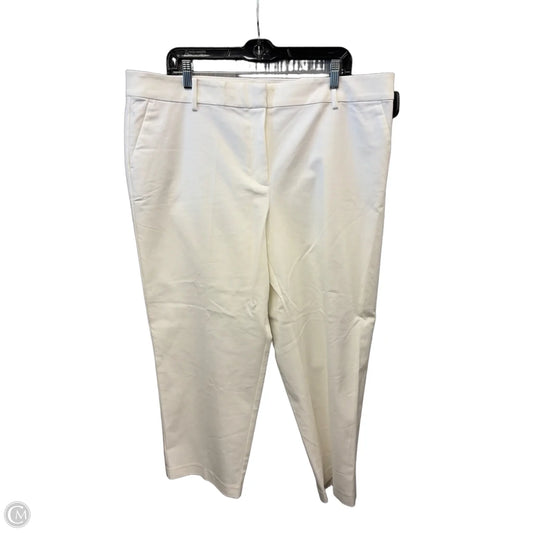 Pants Cropped By Loft In White, Size: 18