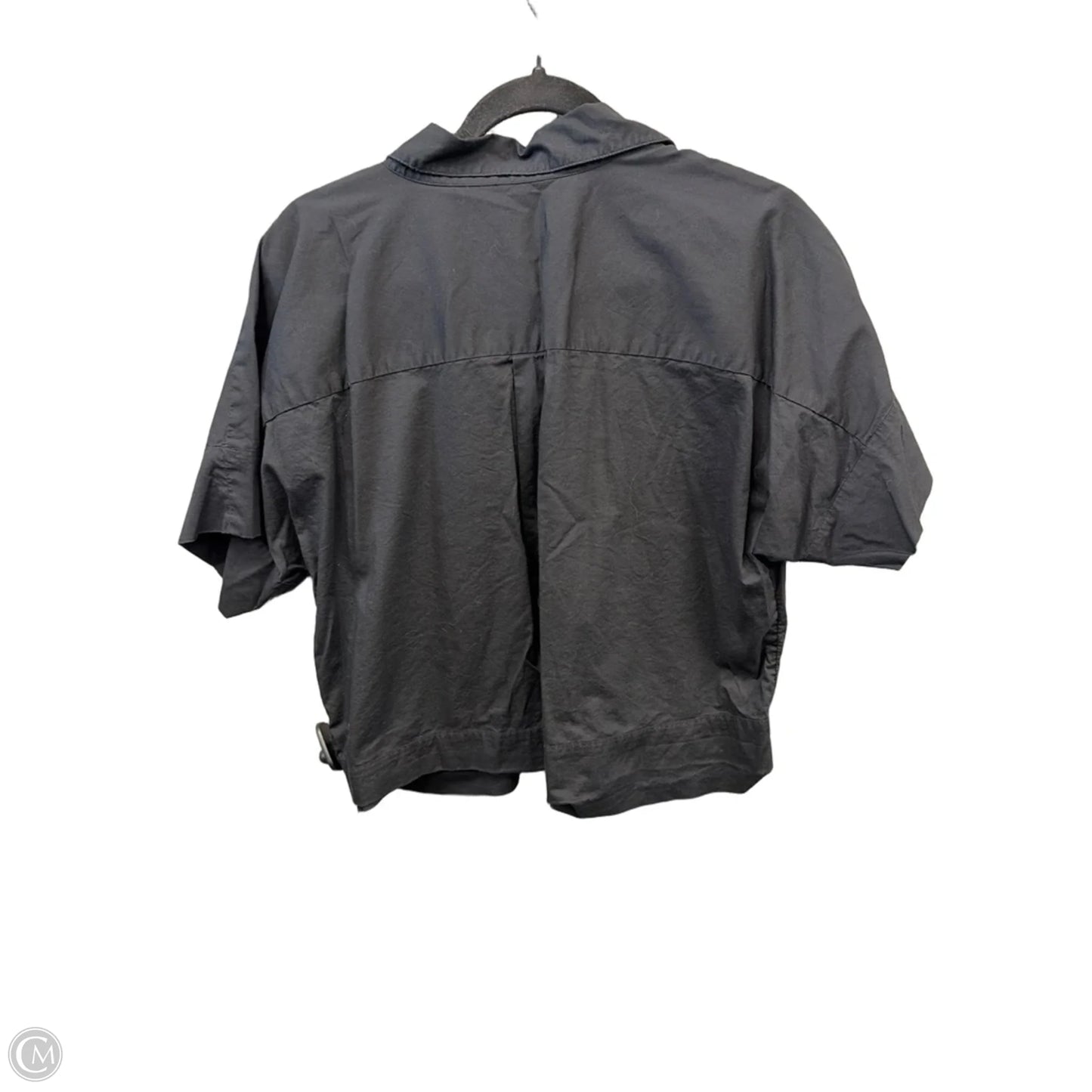 Top Short Sleeve By Loft In Black, Size: L