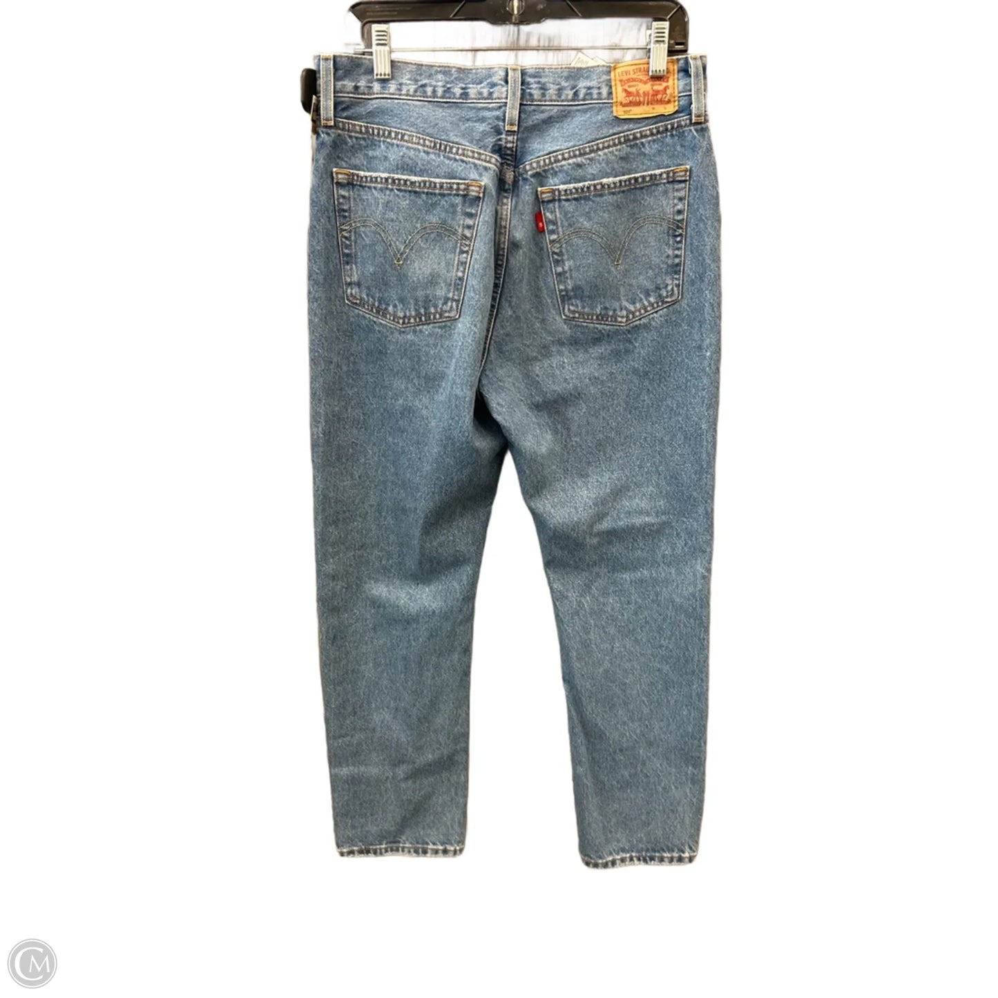 Jeans Skinny By Levis In Blue Denim, Size: 10