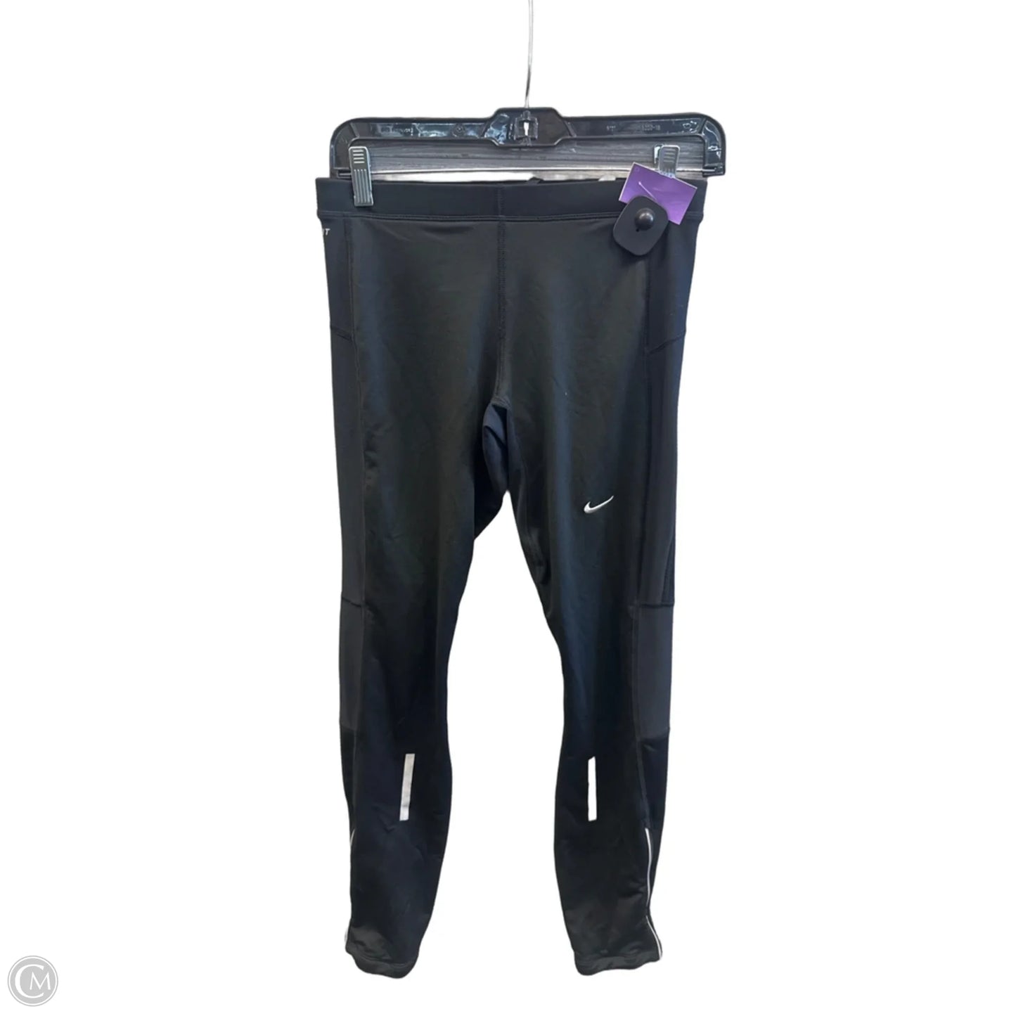 Athletic Leggings By Nike In Black, Size: M