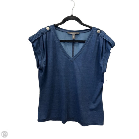 Top Short Sleeve By White House Black Market In Navy, Size: M