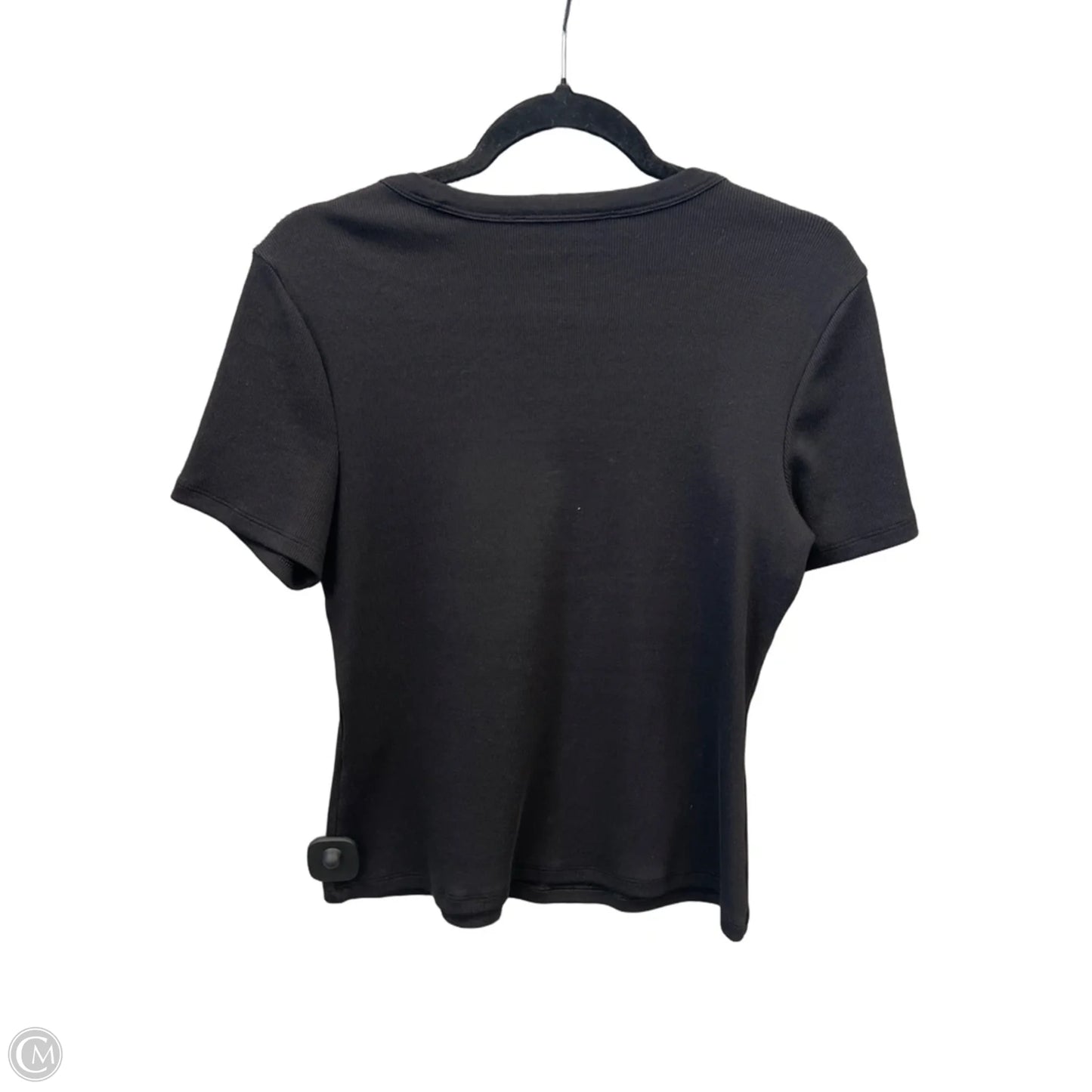 Top Short Sleeve By White House Black Market In Black, Size: M
