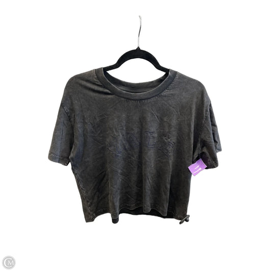 Top Short Sleeve By Chicka-d In Grey, Size: L