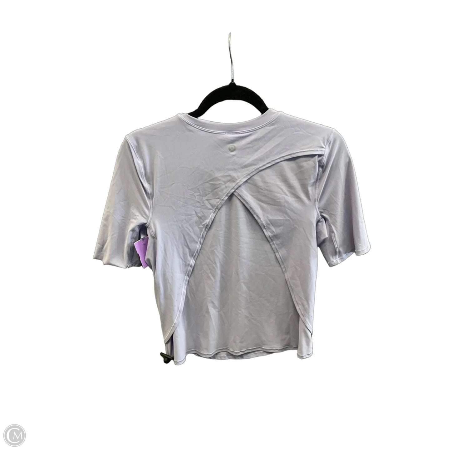 Athletic Top Short Sleeve By Lululemon In Purple, Size: S