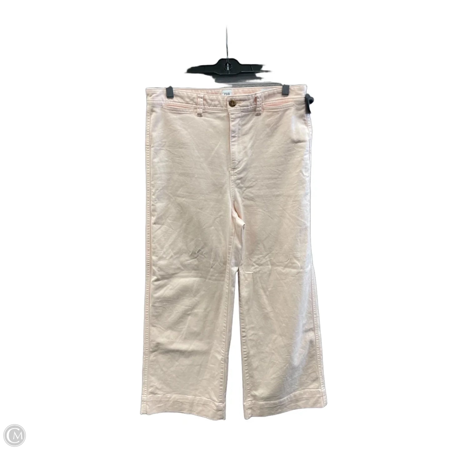 Pants Wide Leg By Gap In Pink Denim, Size: 8