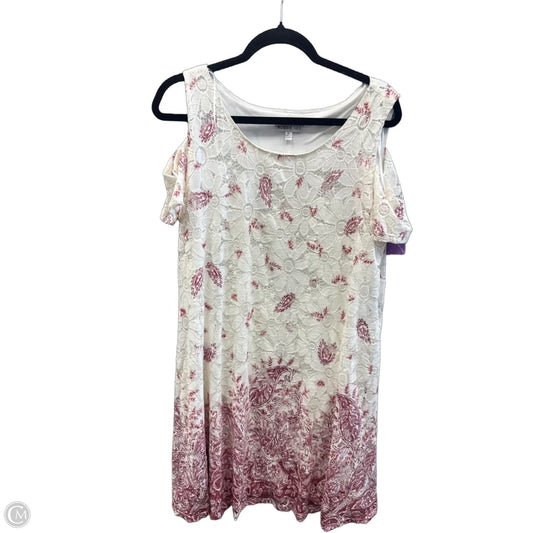 Dress Casual Midi By Robbie Bee In White, Size: Xl
