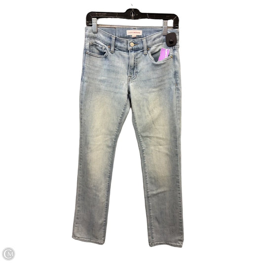 Jeans Straight By Lucky Brand In Blue Denim, Size: 4