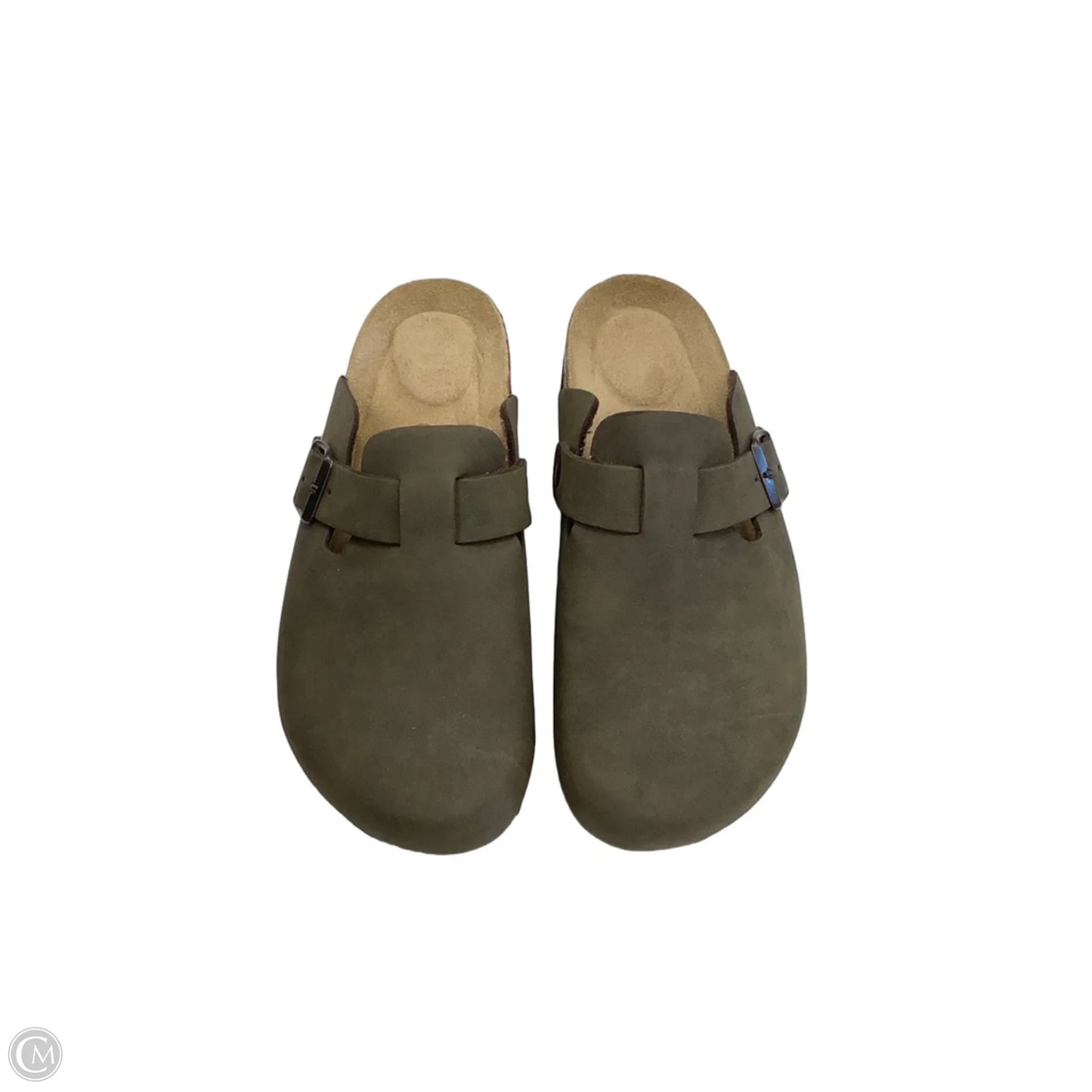 Sandals Flats By Cushionaire In Green, Size: 8.5