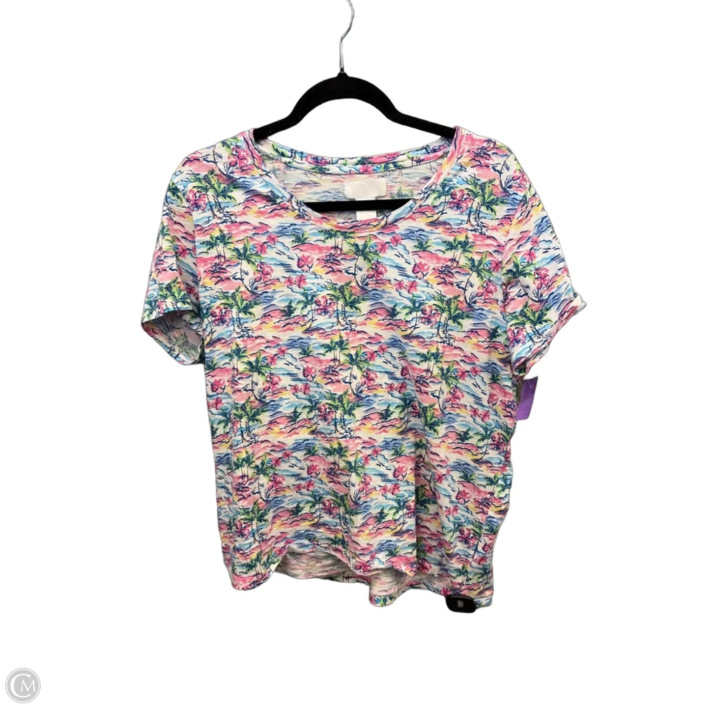 Top Short Sleeve By Clothes Mentor In Pink, Size: Xl