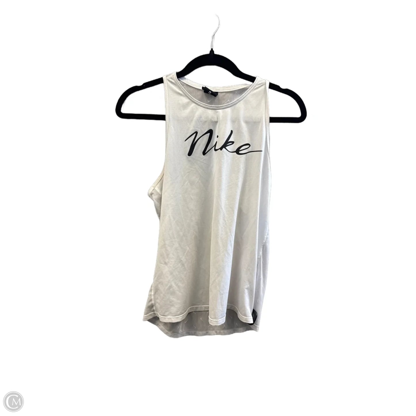 Athletic Tank Top By Nike In White, Size: M