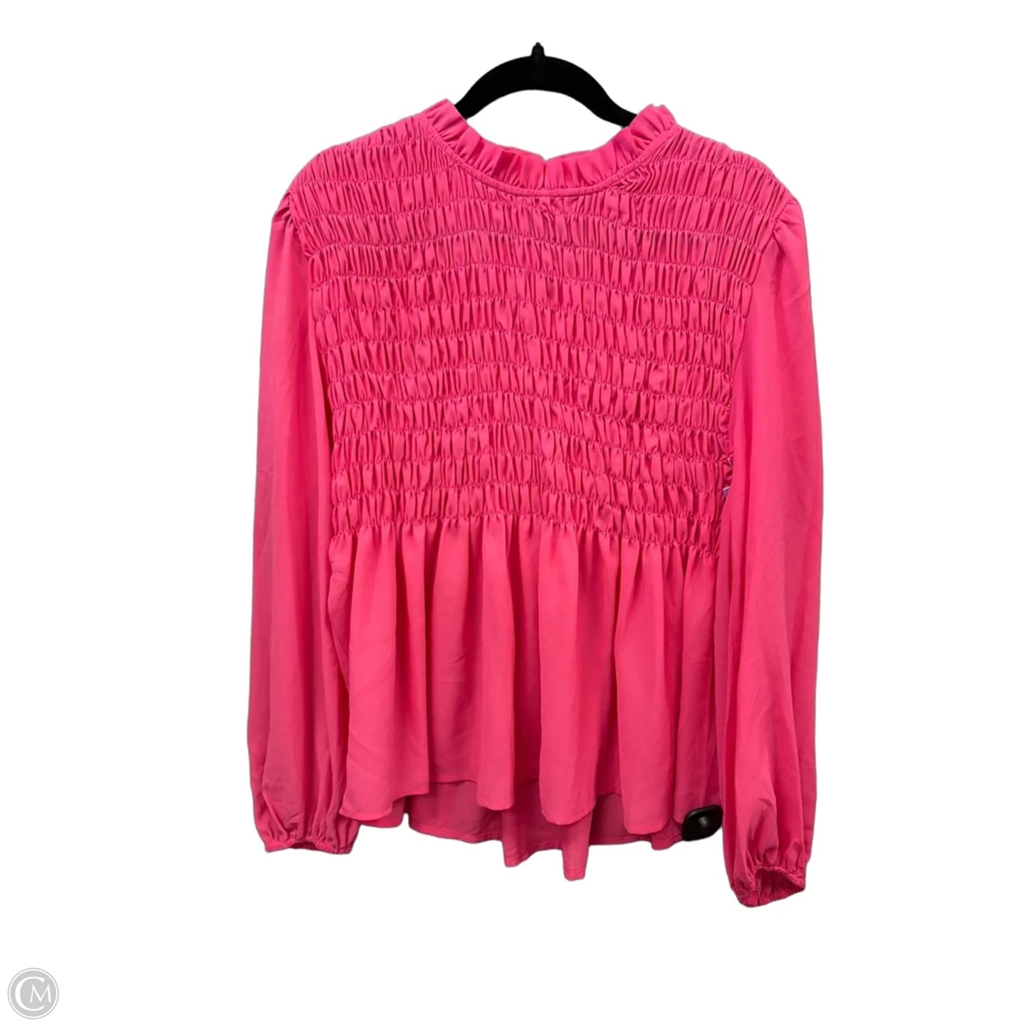 Blouse Long Sleeve By Jodifl In Pink, Size: M