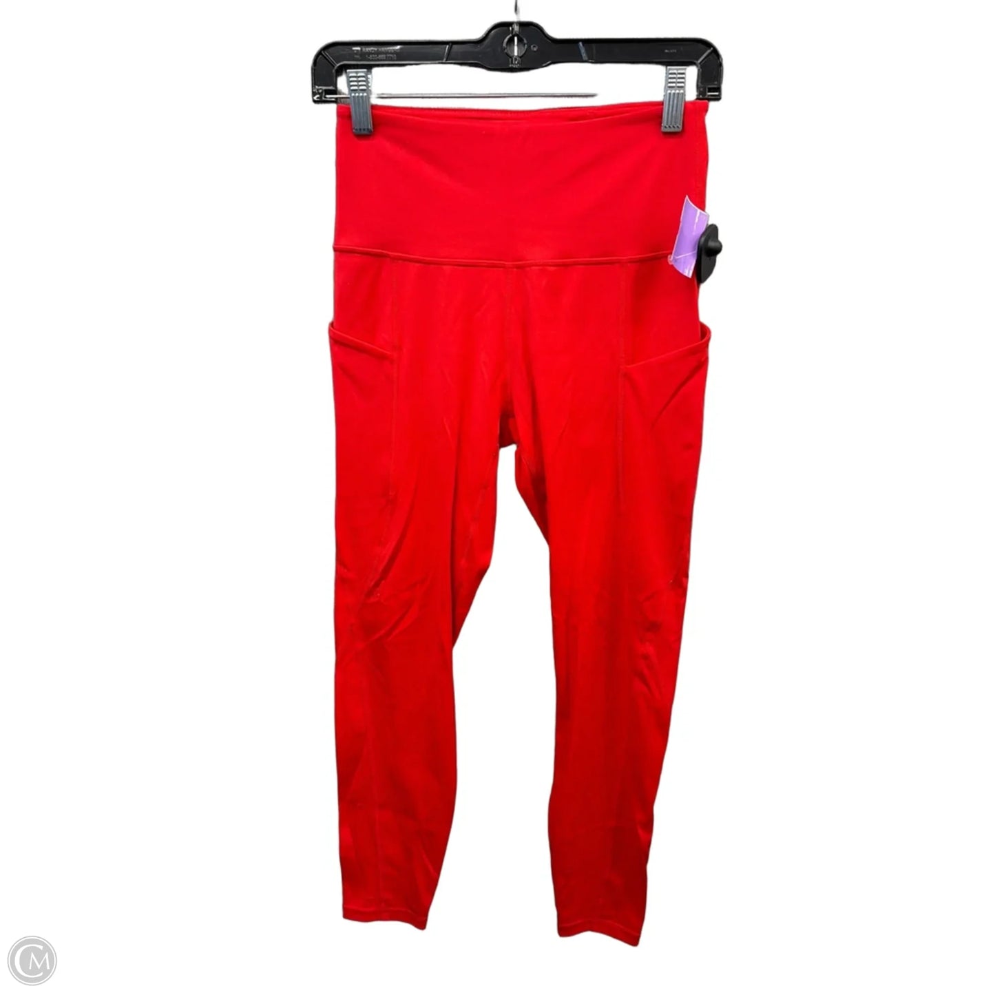 Athletic Leggings By Ododos In Red, Size: S
